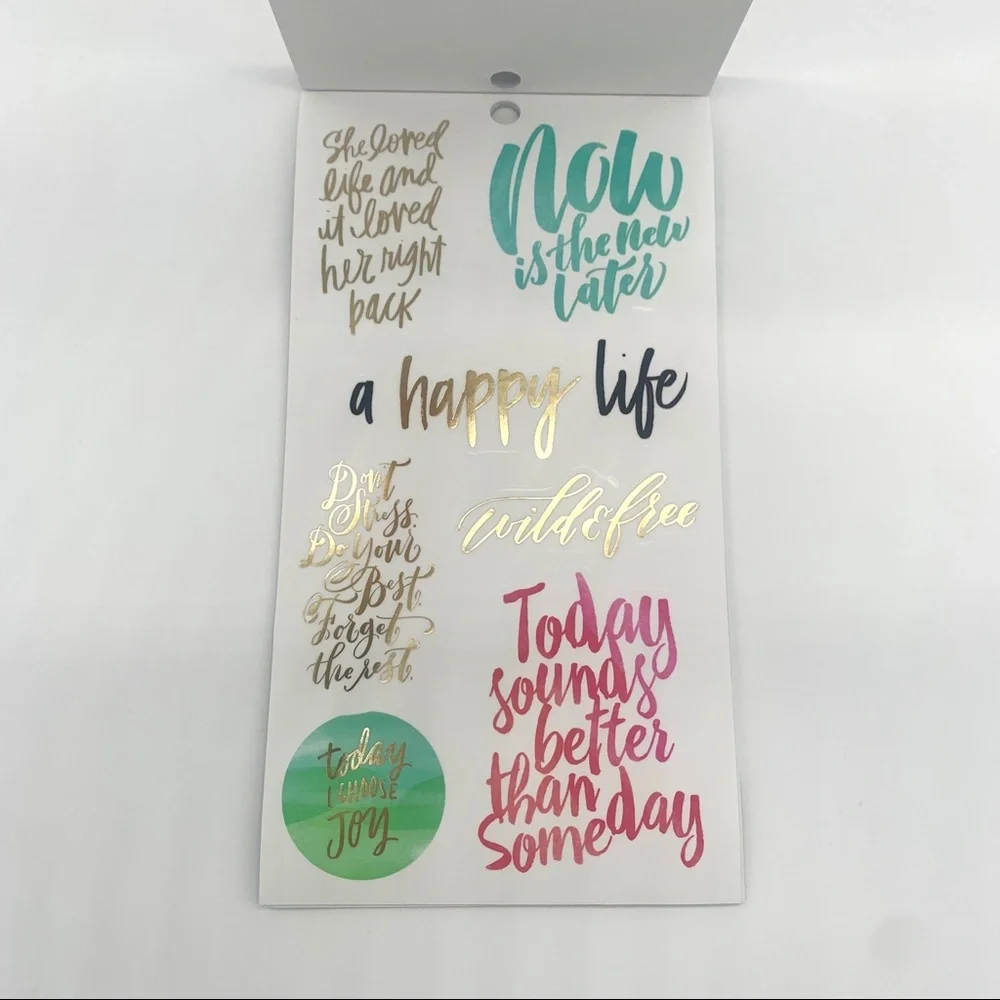 Happy Planner Water Colors Sticker Sheet Book